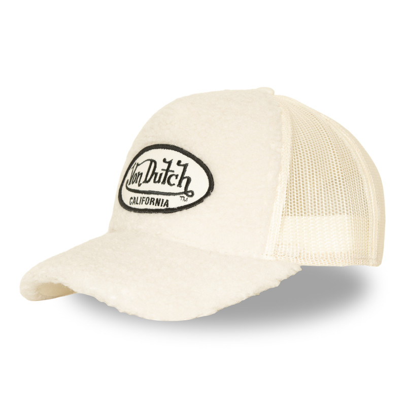 Casquette baseball avec filet adulte Sherpa Cream | Vondutch