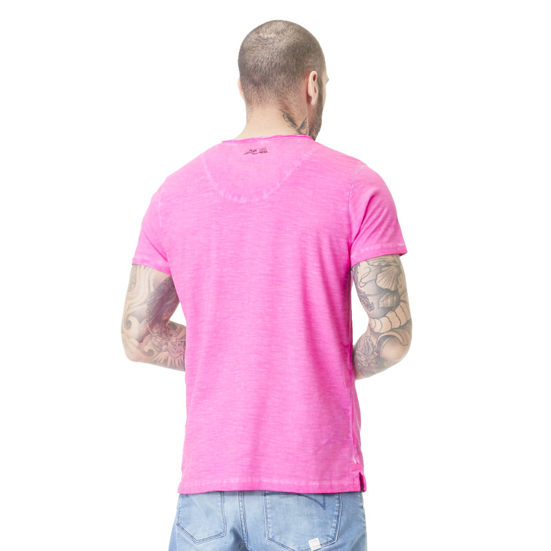 T-shirt homme col V Neon Pink | Homme - Vondutch