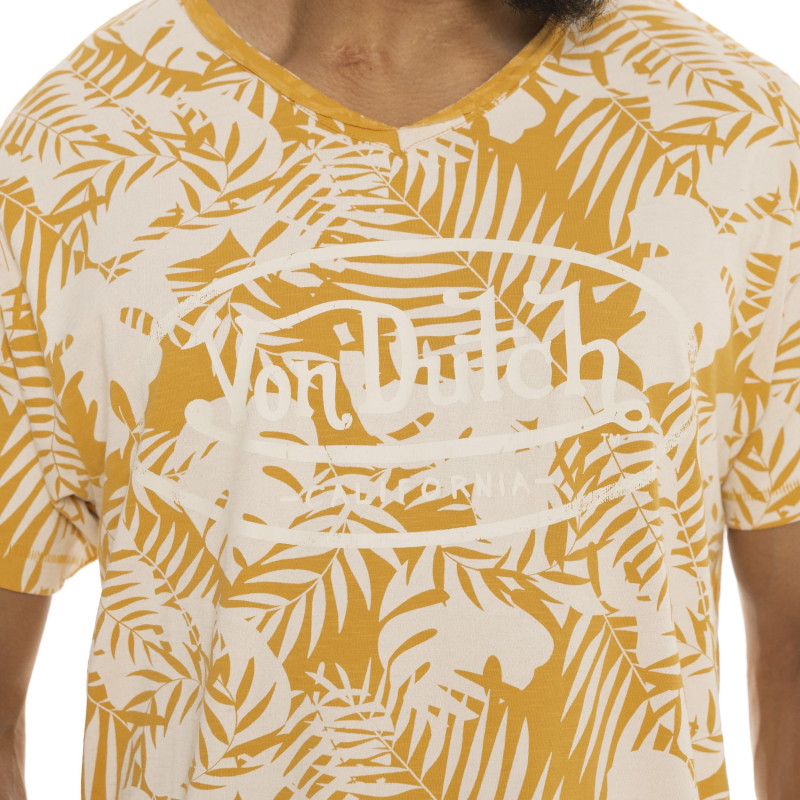 Tee Shirt Or coupe Régular Col V effet Flammé RON | Homme - Vondutch