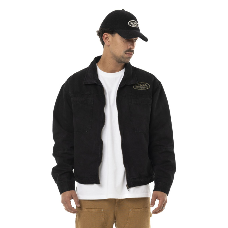 Veste Garage homme effet usé avec patch et logo dos Gary