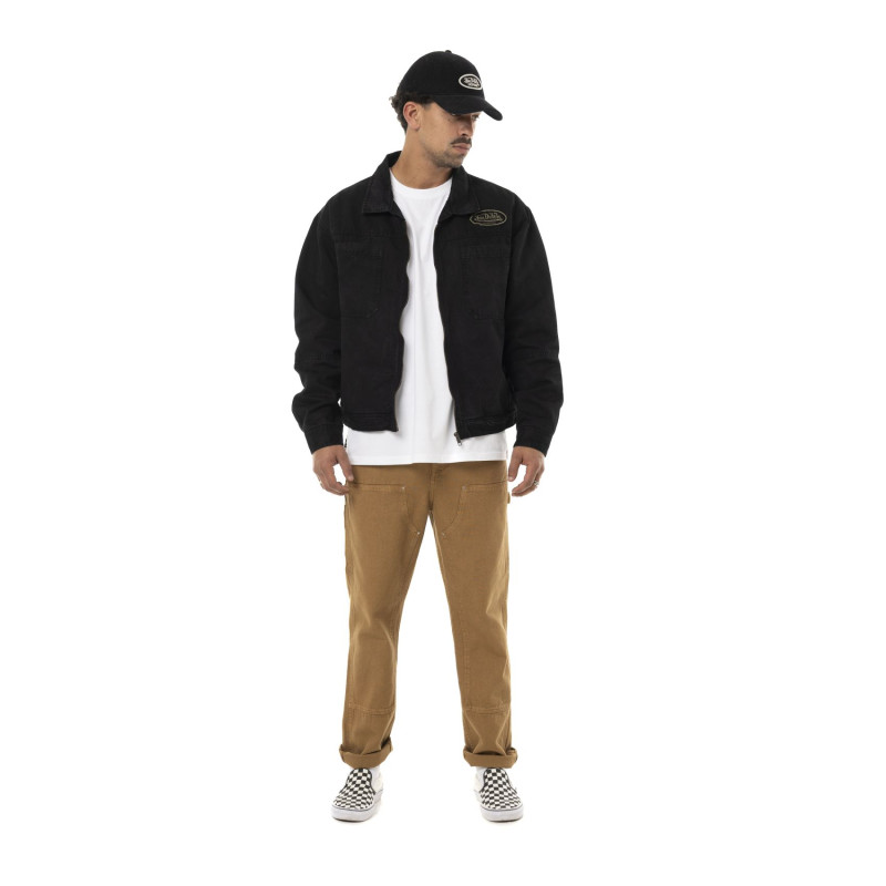 Veste Garage homme effet usé avec patch et logo dos Gary