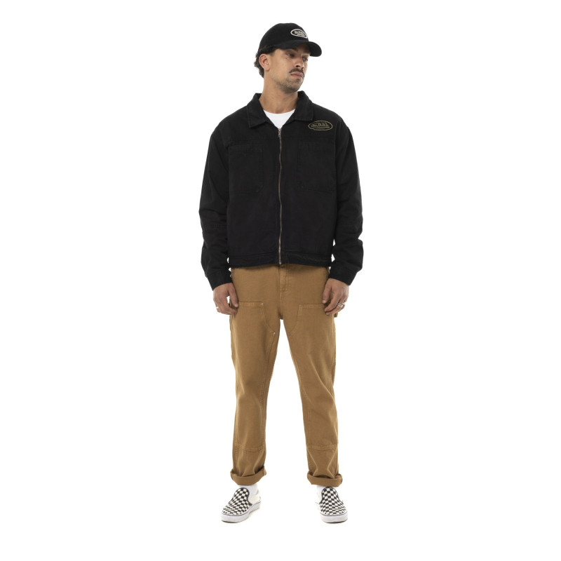 Veste Garage homme effet usé avec patch et logo dos Gary