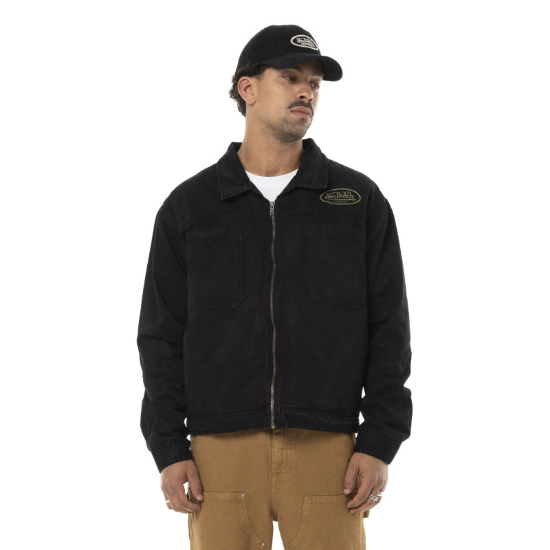 Veste Garage homme effet usé avec patch et logo dos Gary