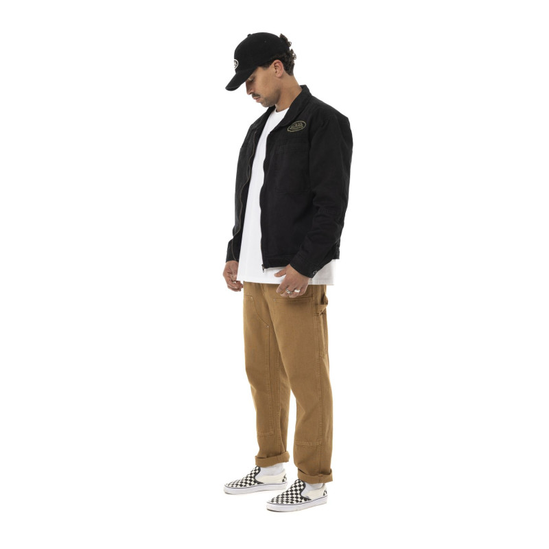 Veste Garage homme effet usé avec patch et logo dos Gary