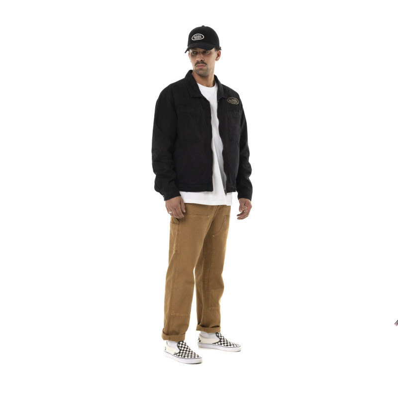 Veste Garage homme effet usé avec patch et logo dos Gary
