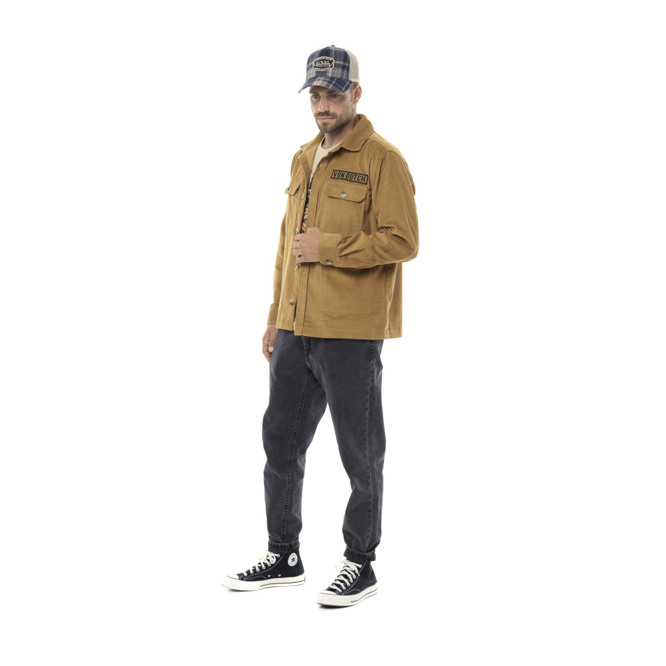Surchemises homme en velours côtelé avec patchs 1929 | Homme - Vondutch