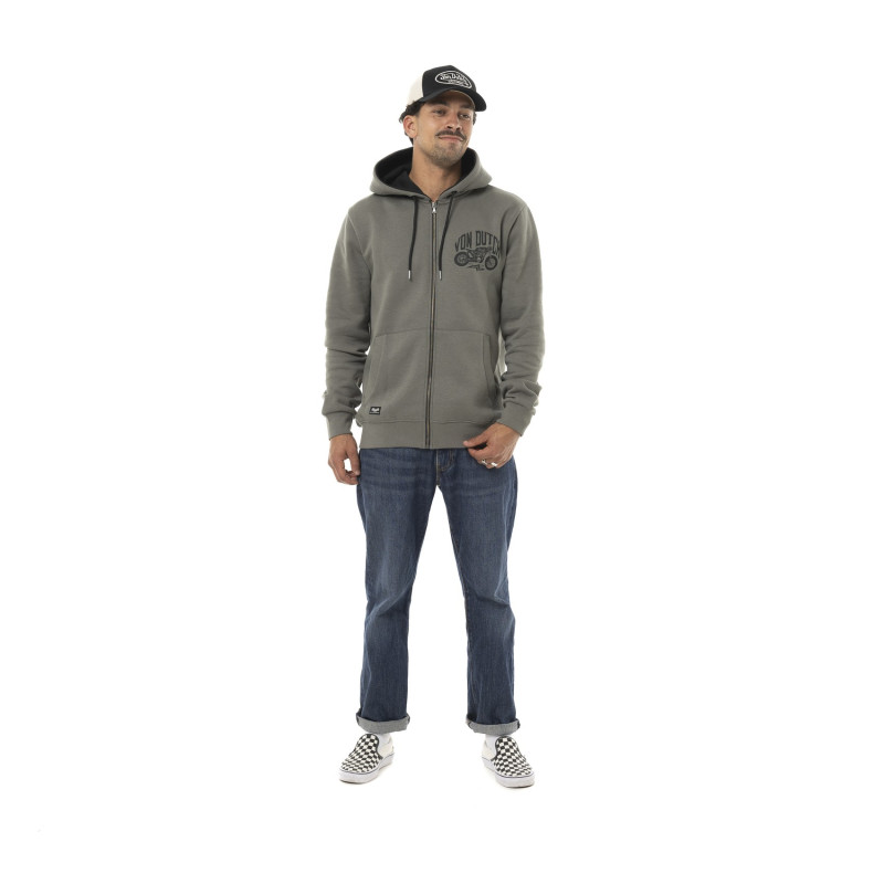 Sweat zippé homme à capuche en molleton | Homme - Vondutch