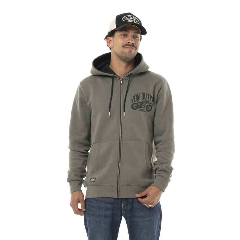 Sweat zippé homme à capuche en molleton | Homme - Vondutch