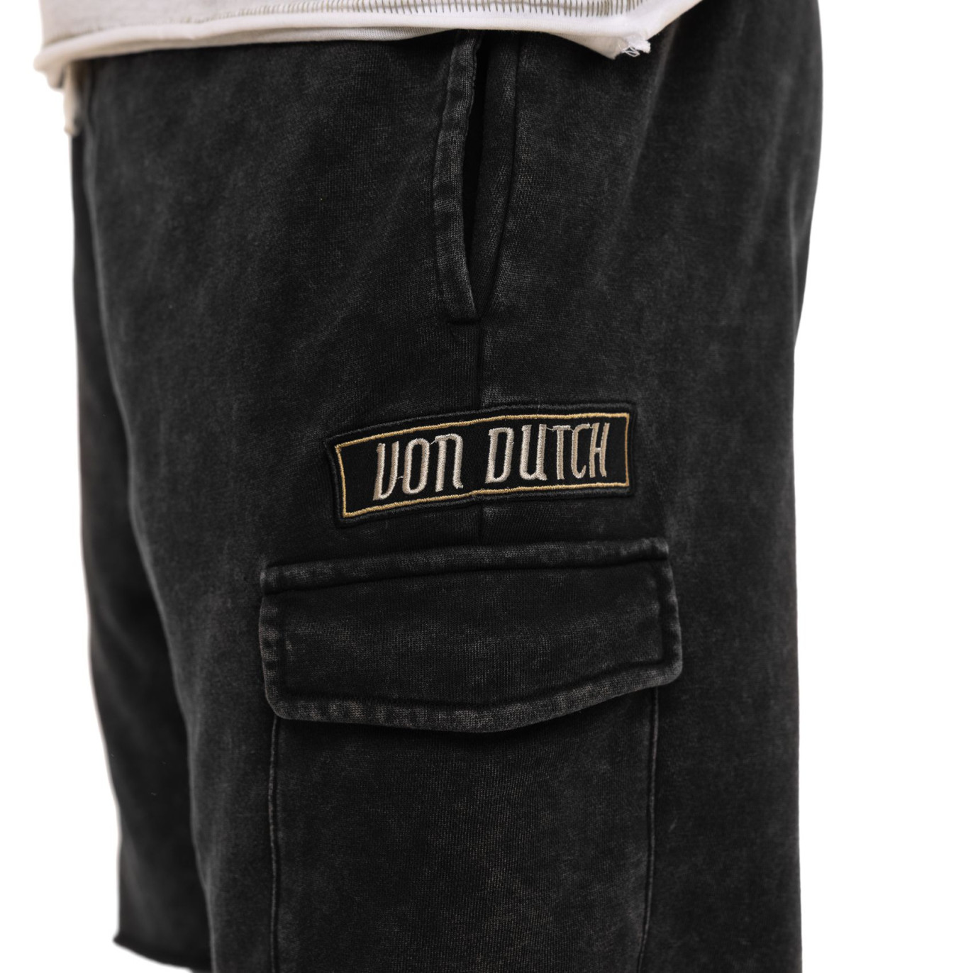 Bermuda cargo homme en french terry acid wash Vlad