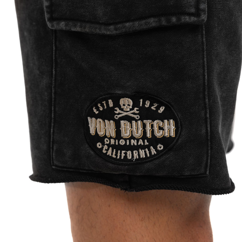 Bermuda cargo homme en french terry acid wash Vlad