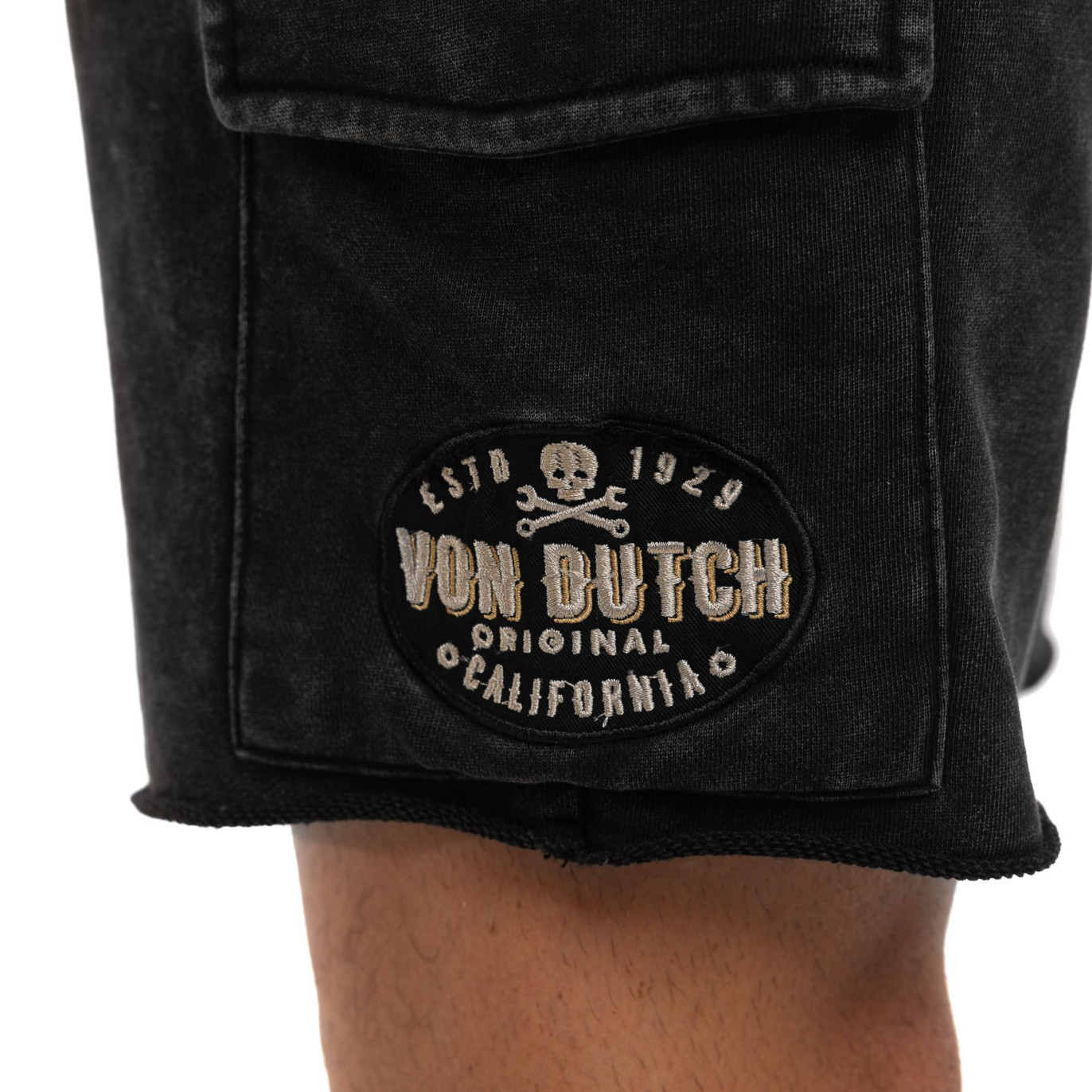 Bermuda cargo homme en french terry acid wash Vlad