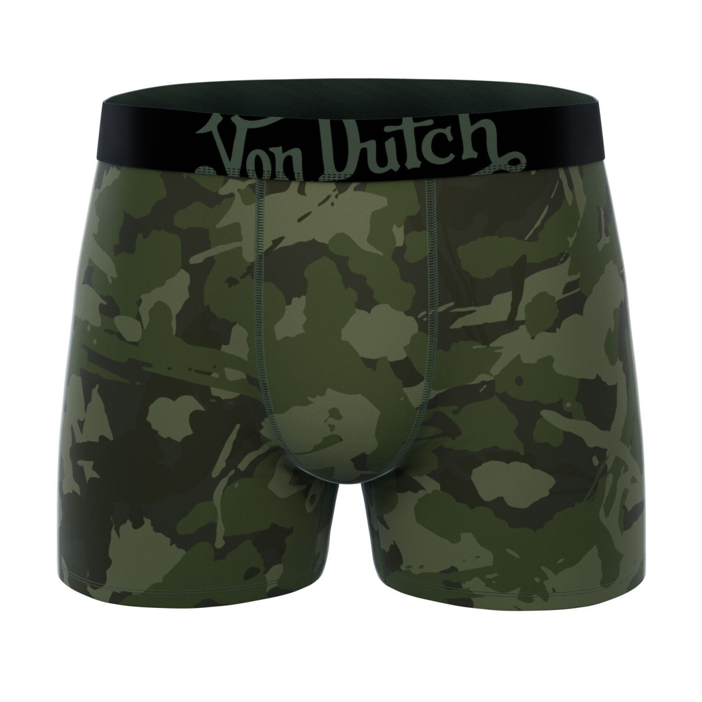 Lot de 6 boxers homme en coton ceinture subli Duo Camo