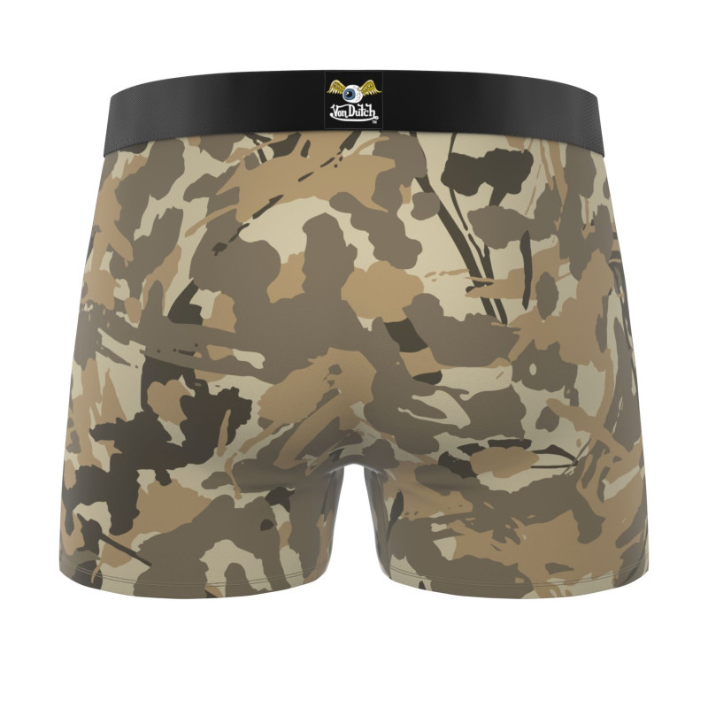 Lot de 6 boxers homme en coton ceinture subli Duo Camo