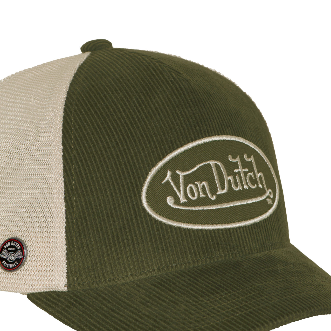 Casquette baseball premium en velours côtelé avec patch B47