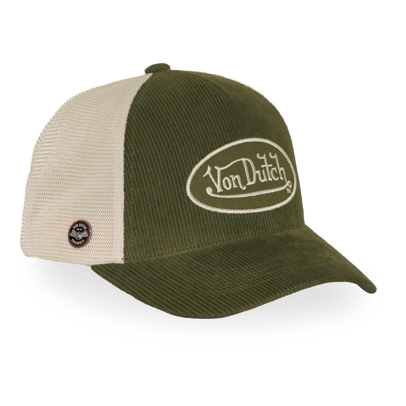 Casquette baseball premium en velours côtelé avec patch B47