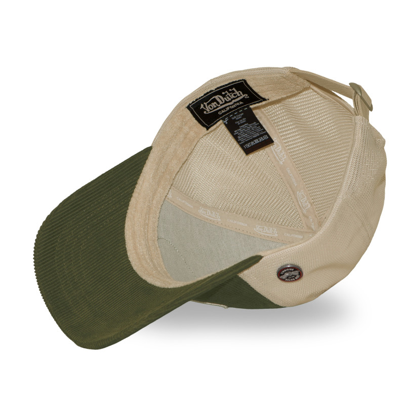 Casquette baseball premium en velours côtelé avec patch B47