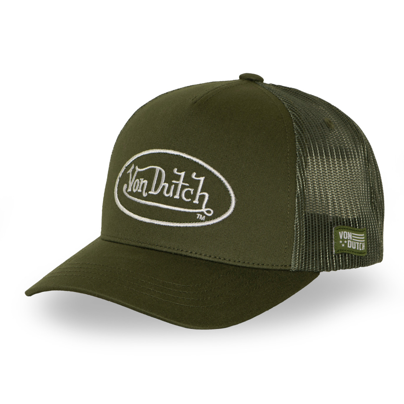 Casquette Vondutch Verte Trucker Strapback / Boucle LOFB | Vondutch