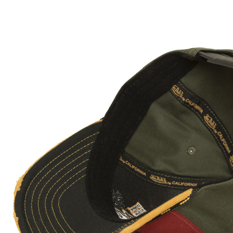 Casquette semi curve premium effet usé avec broderie Wilder