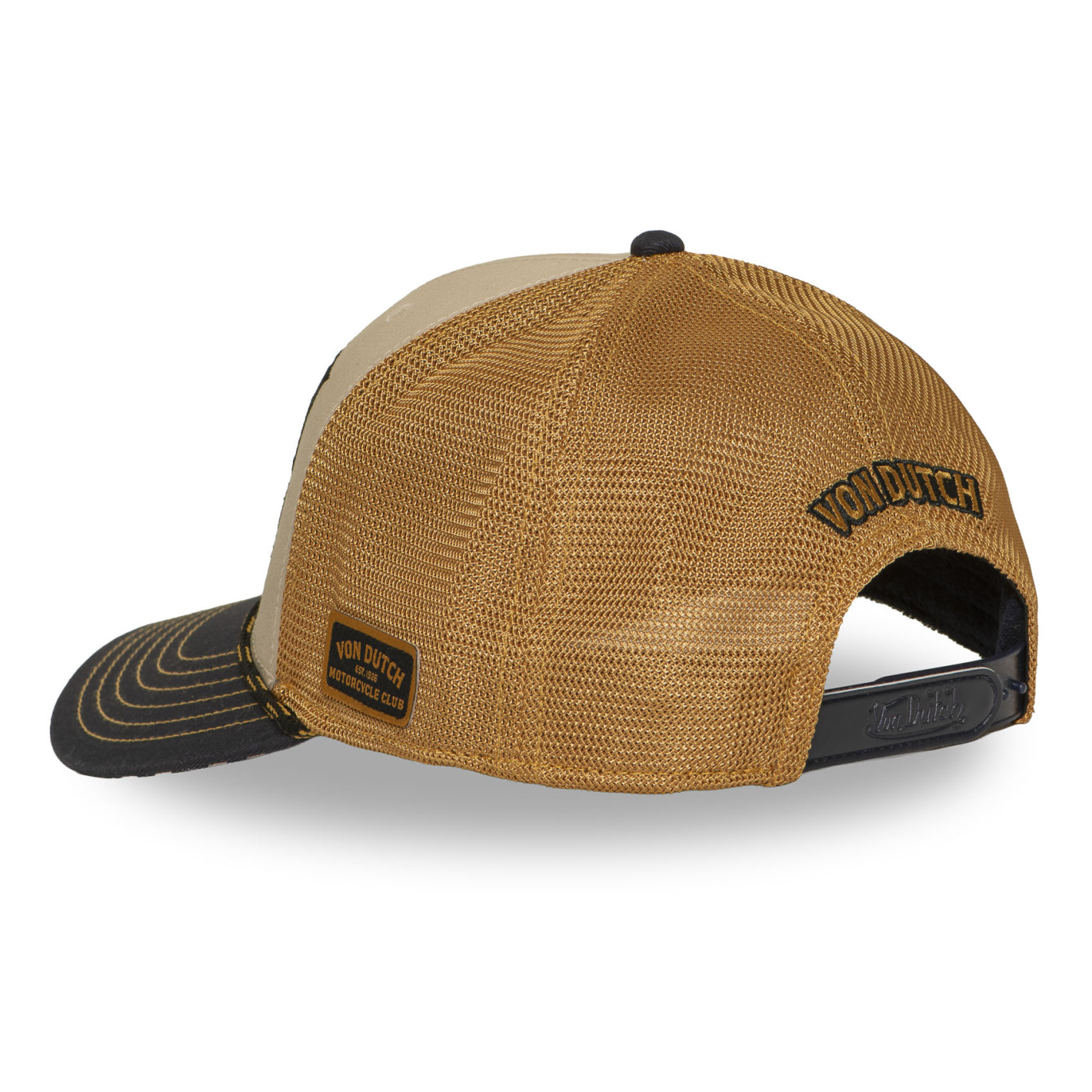 Casquette Vondutch Beige Trucker Snapback S-CURVED | Vondutch