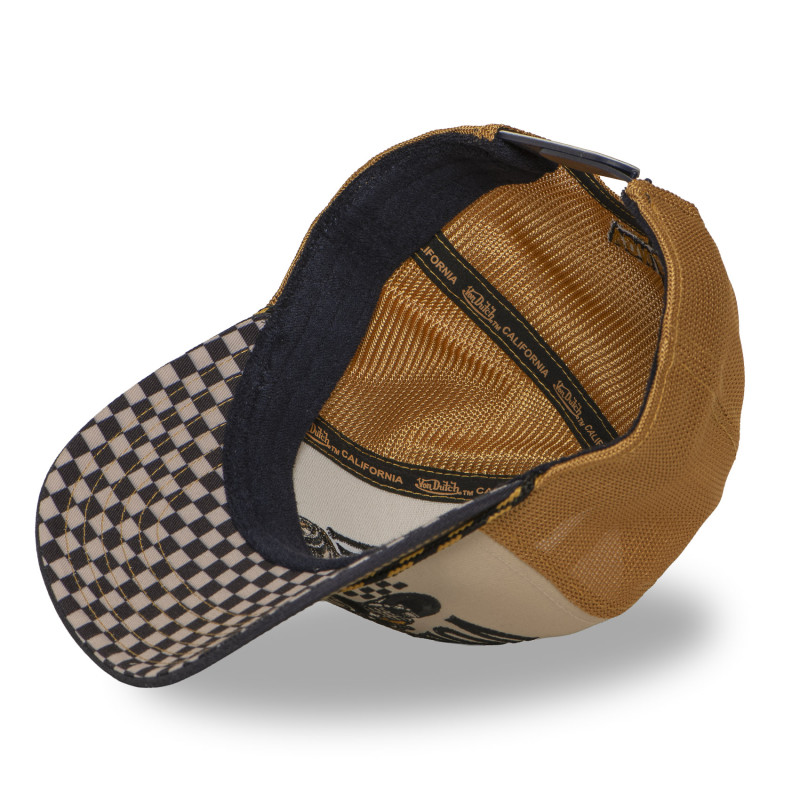 Casquette Vondutch Beige Trucker Snapback S-CURVED | Vondutch