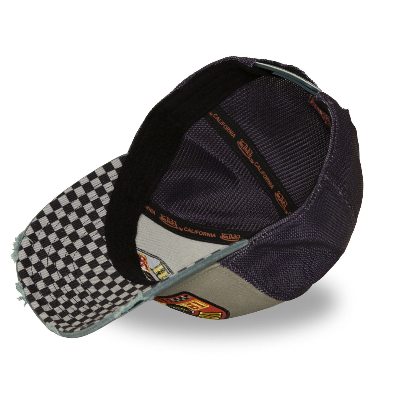 Casquette Vondutch Grise Trucker Snapback effet Usé S-CURVED | Vondutch