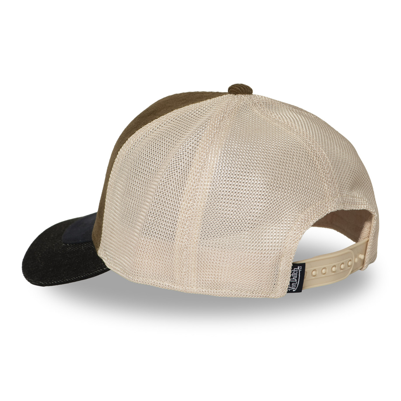 Casquette trucker filet premium avec patch et visière bimatière Shiel