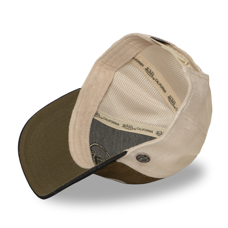 Casquette trucker filet premium avec patch et visière bimatière Shiel