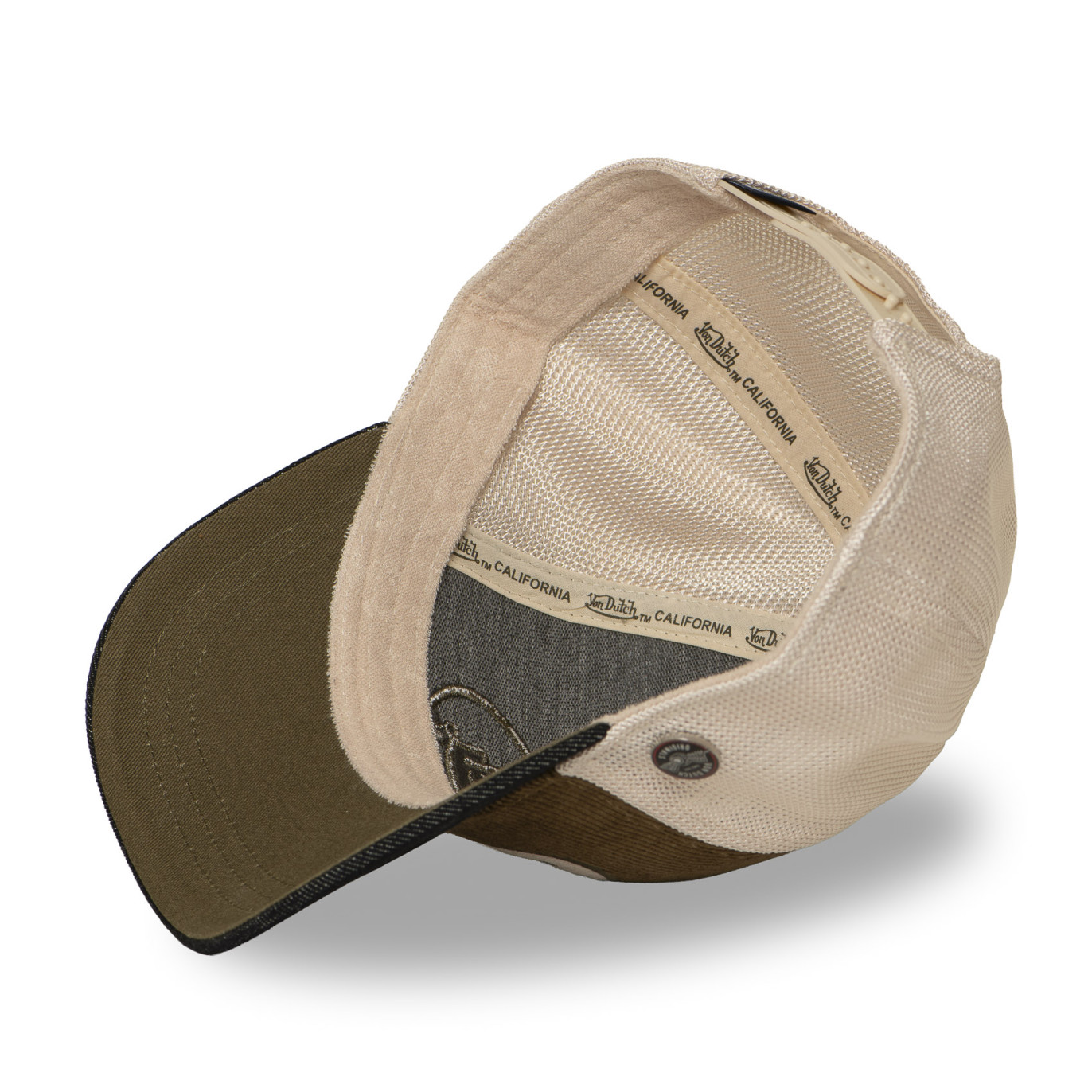 Casquette trucker filet premium avec patch et visière bimatière Shiel