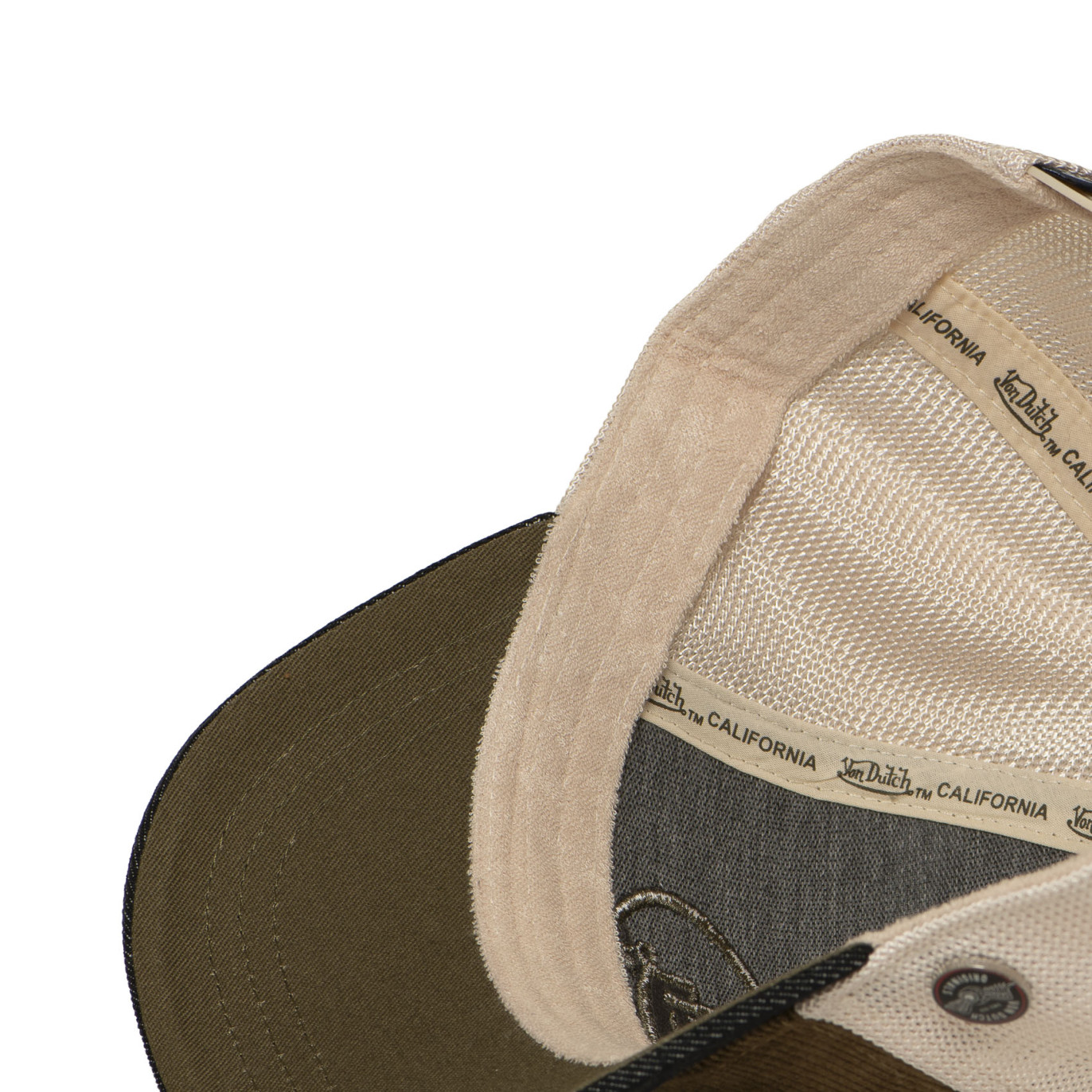 Casquette trucker filet premium avec patch et visière bimatière Shiel
