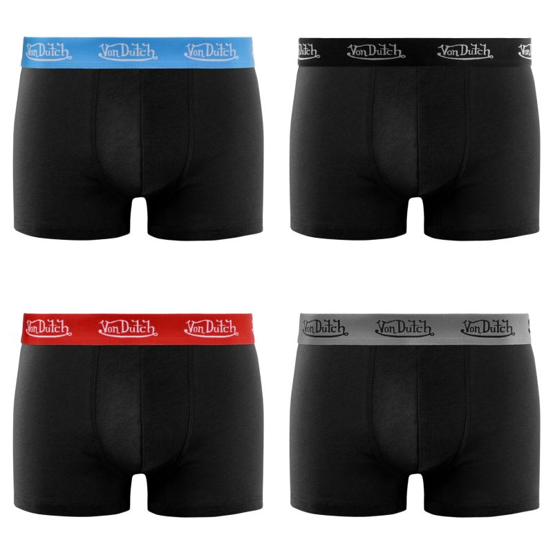 Lots de 4 boxers homme en coton Basic