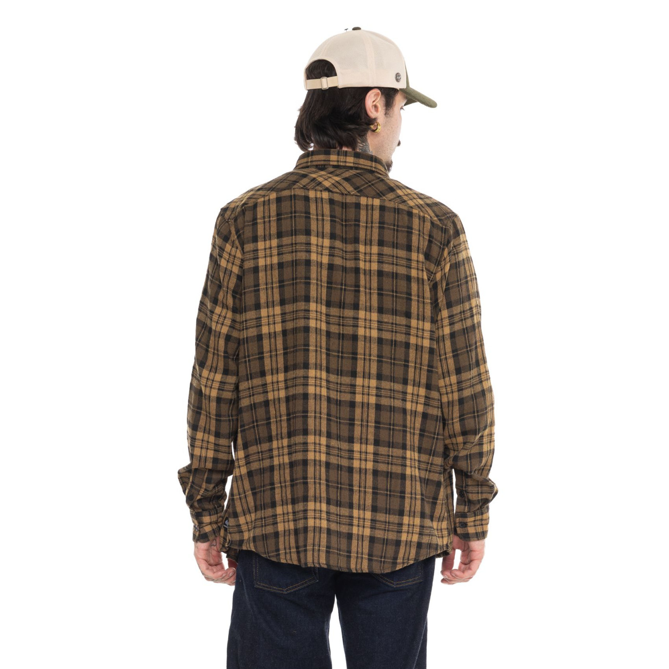 Chemise manche longues à carreaux avec poches Jack