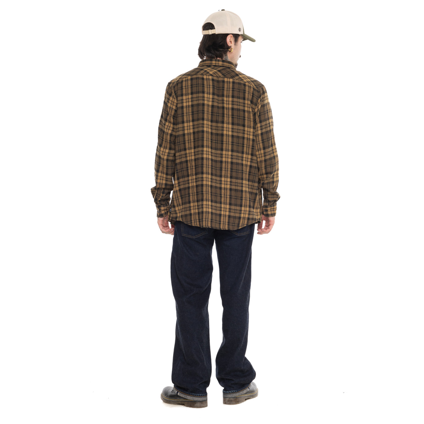 Chemise manche longues à carreaux avec poches Jack