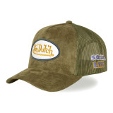 Casquette trucker filet en suédine avec patch Fur Dusty