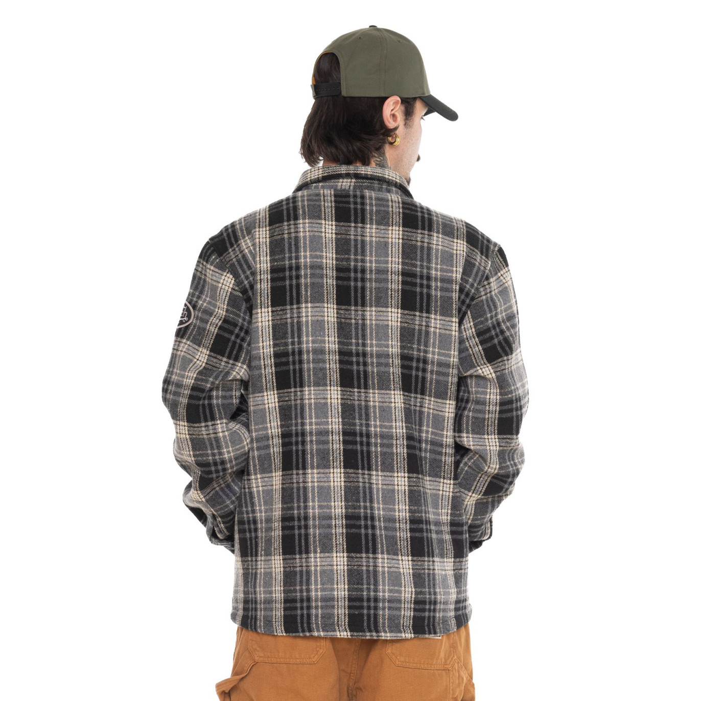 Surchemise homme en flanelle à carreaux avec poches Pepper