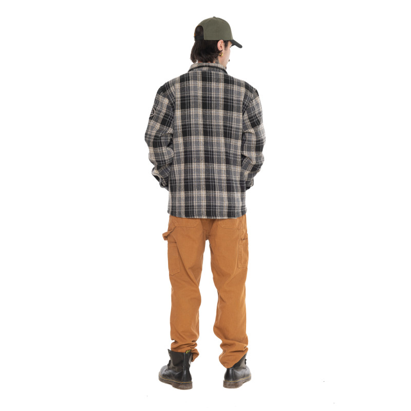 Surchemise homme en flanelle à carreaux avec poches Pepper