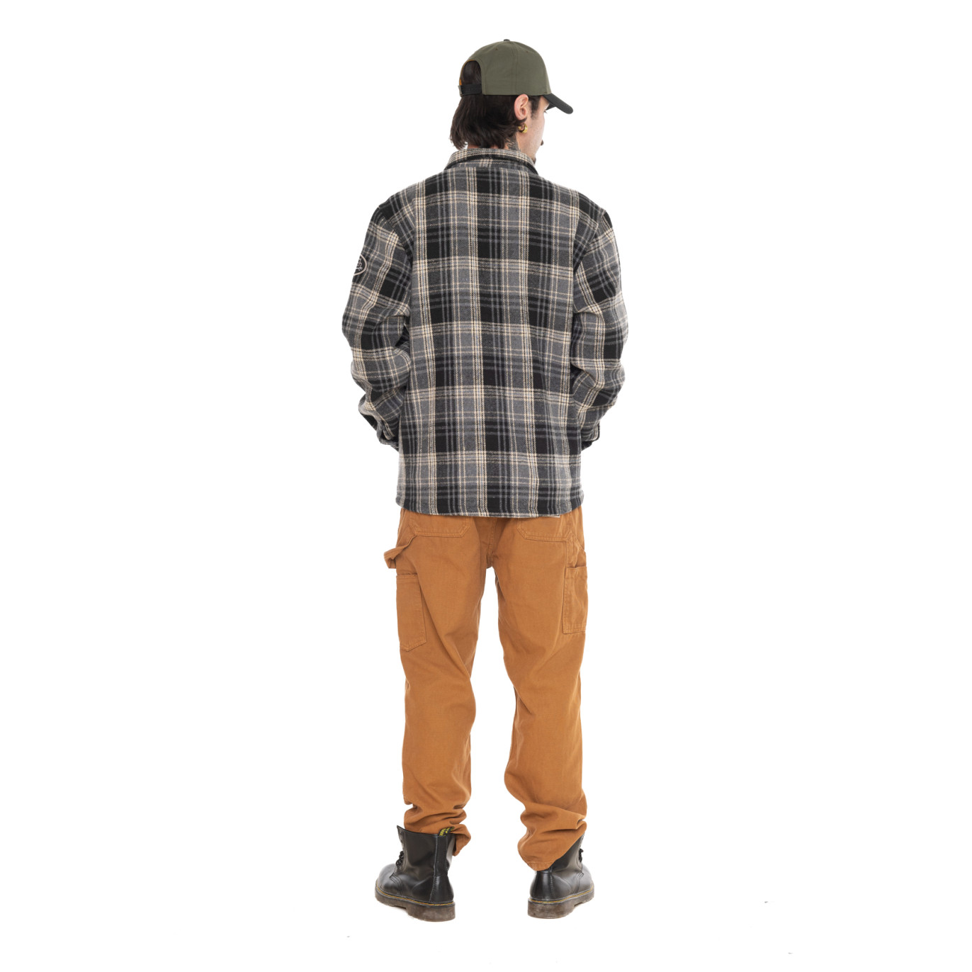 Surchemise homme en flanelle à carreaux avec poches Pepper