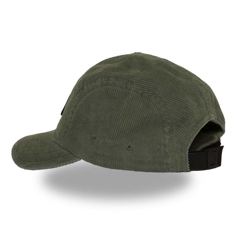 Casquette 5 Panneaux en velours côtelé et écusson Velours