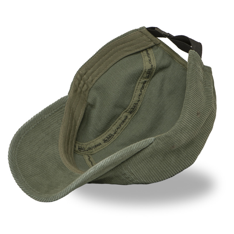 Casquette 5 Panneaux en velours côtelé et écusson Velours