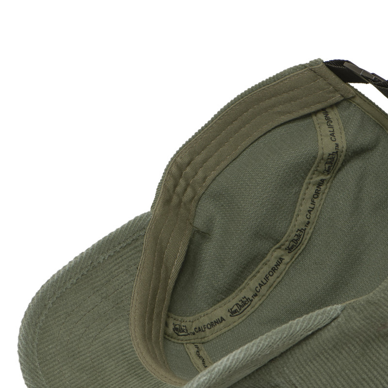 Casquette 5 Panneaux en velours côtelé et écusson Velours