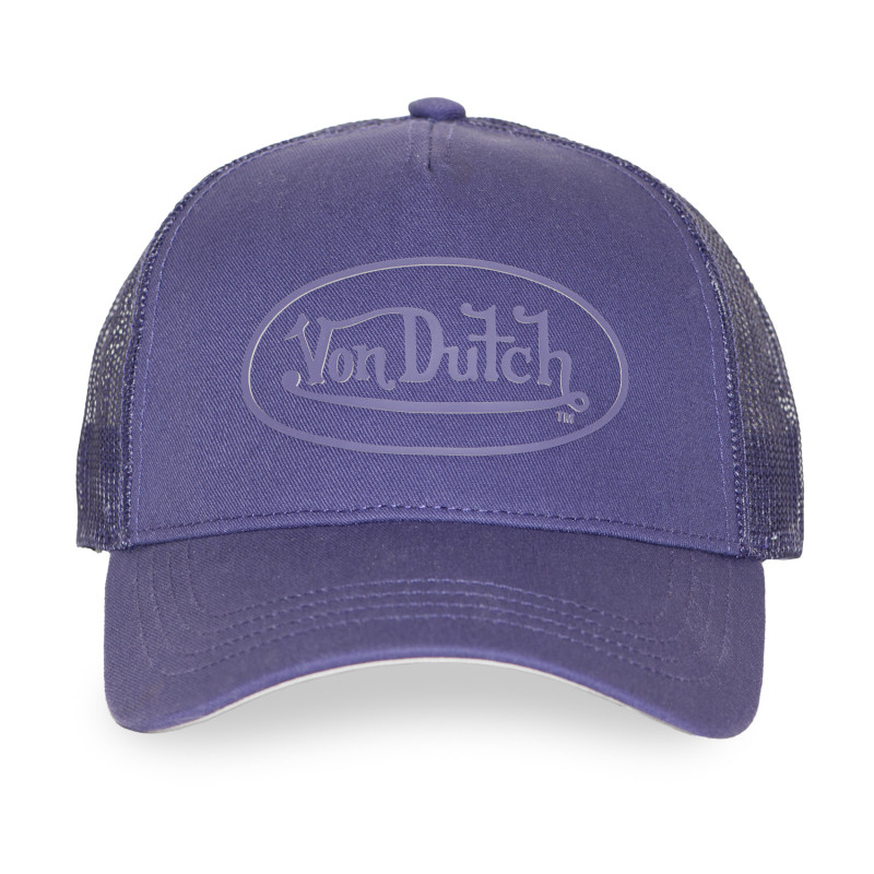 Casquette baseball avec filet et écusson en rubber print modèle Logo