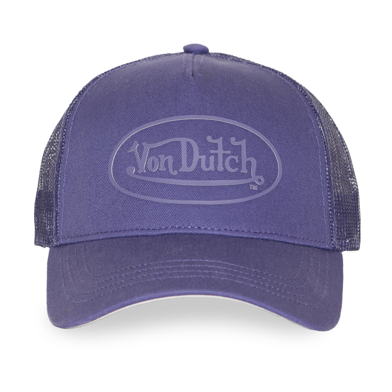 Casquette baseball avec filet et écusson en rubber print modèle Logo