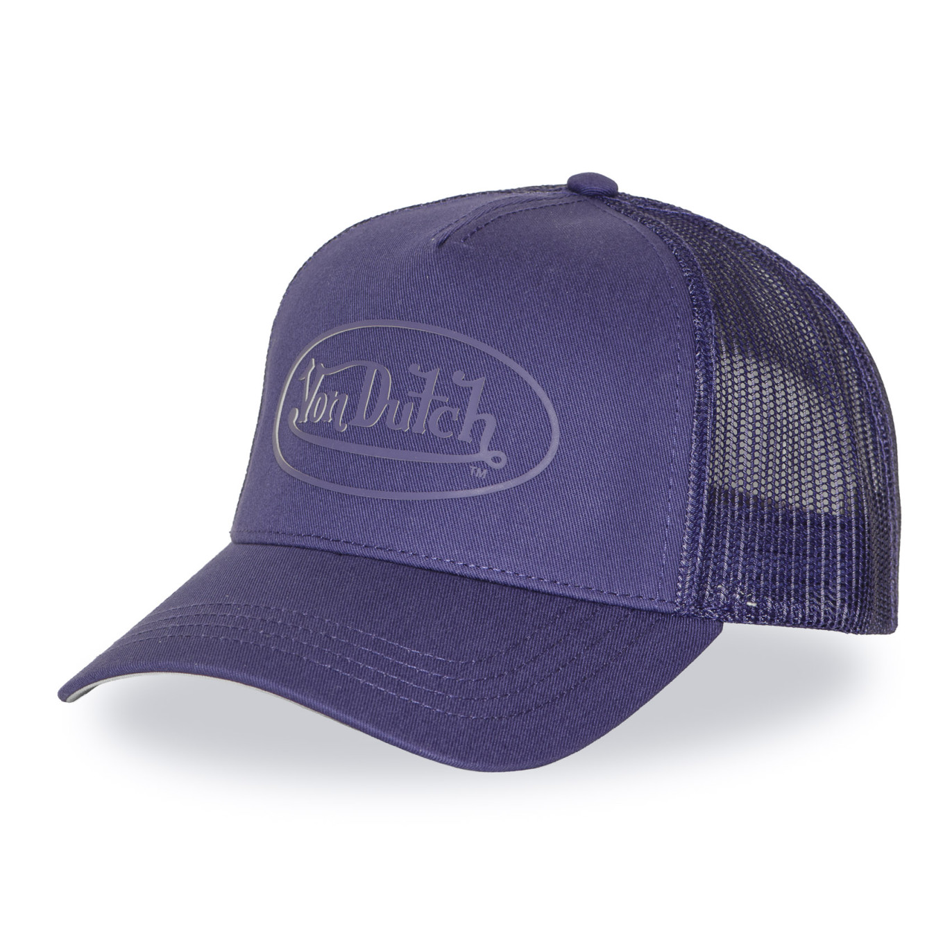 Casquette baseball avec filet et écusson en rubber print modèle Logo