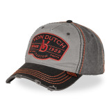 Casquette baseball avec écusson brodé Retro