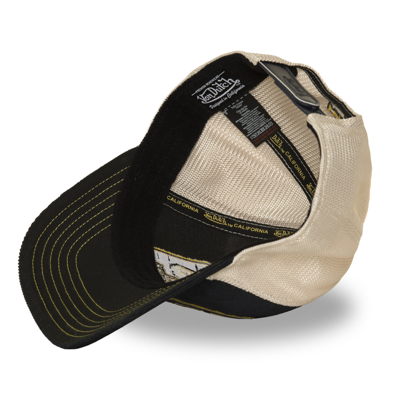 Casquette Vondutch Bleue Trucker Snapback en Velours côtelé S-CURVED | Vondutch