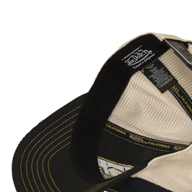 Casquette Vondutch Bleue Trucker Snapback en Velours côtelé S-CURVED | Vondutch
