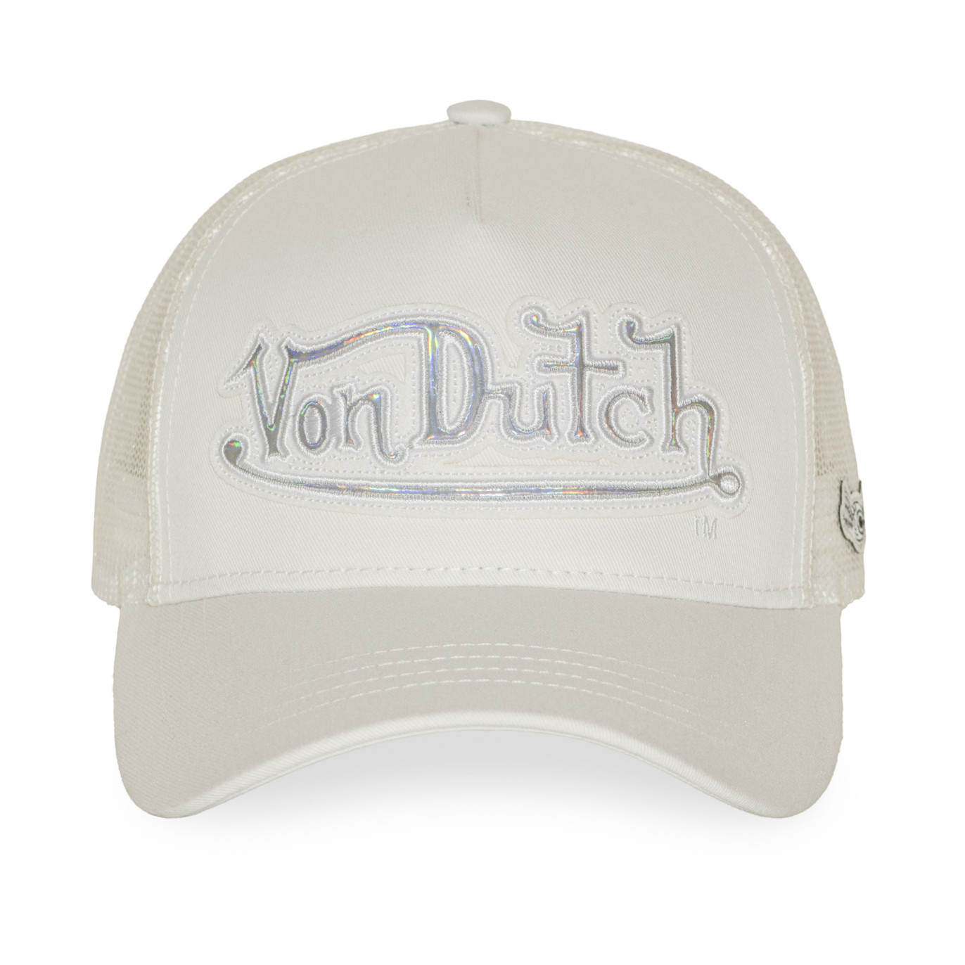 Casquette baseball avec filet et écusson hologramme Rainbow
