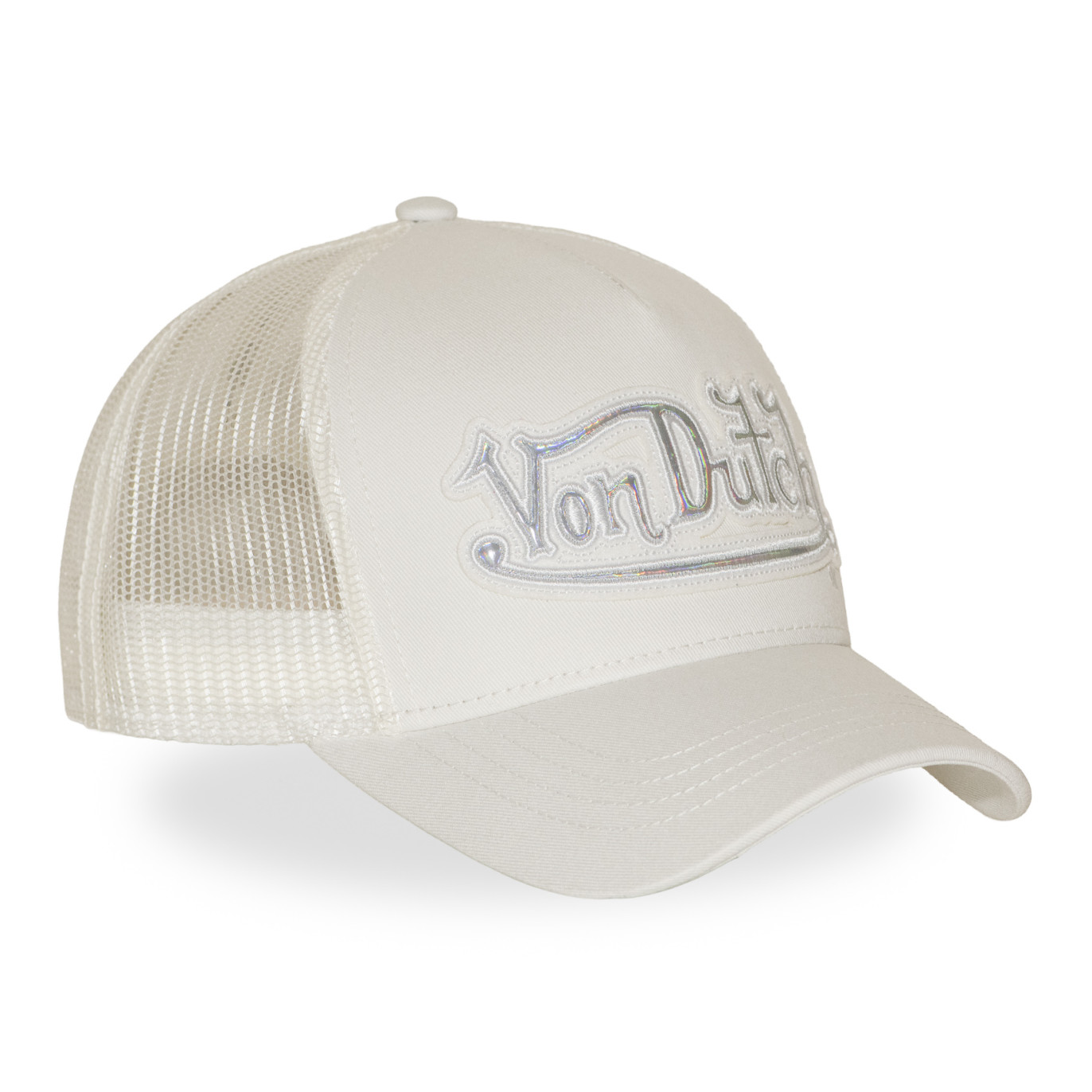Casquette baseball avec filet et écusson hologramme Rainbow