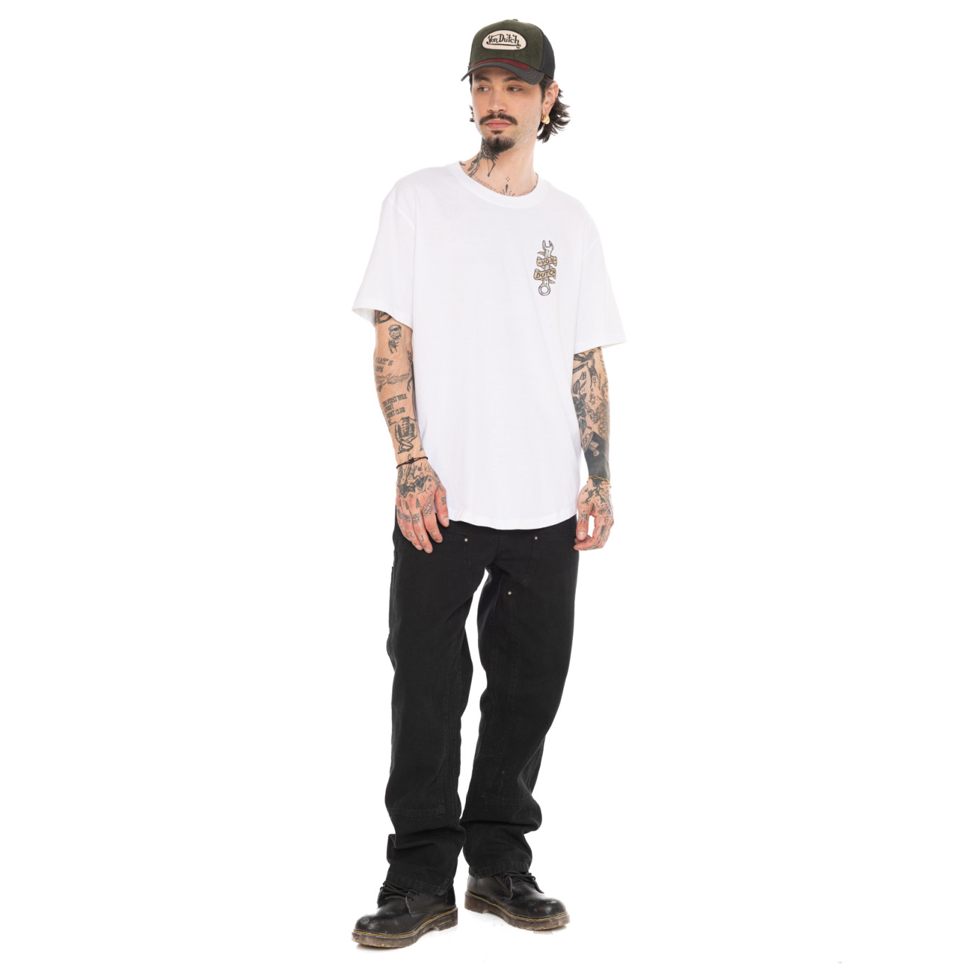 T-shirt homme comfort en jersey print devant et dos Custom
