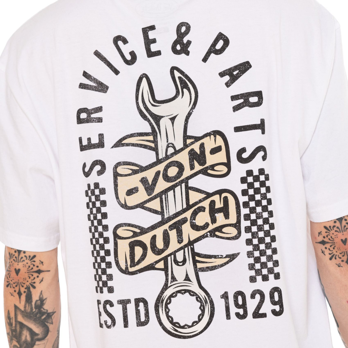 T-shirt homme comfort en jersey print devant et dos Custom