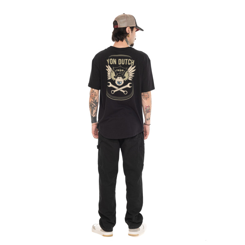 T-shirt homme comfort en jersey 180GSM print devant et dos Jacob